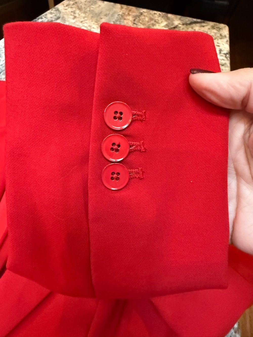 White House Black Market Red Peplum Blazer Size 8 Tailored Stretch Jacket - Picture 10 of 12